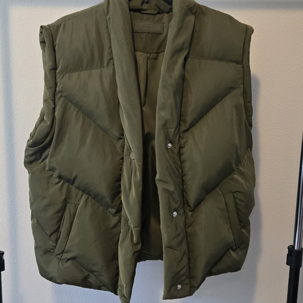 Blank NYC Olive Green Puffer Vest